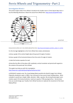 Ferris Wheels and Trigonometry -Part 2