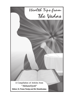 Health Tips From The Vedas, 1.8 MB