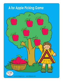 A for Apple Picking Folder Game