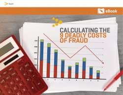 CALCULATING THE 9 DEADLY COSTS OF FRAUD