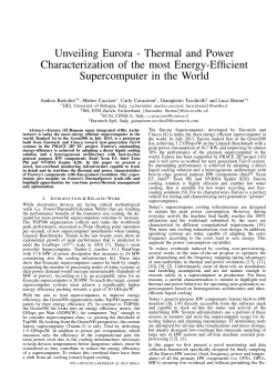 Thermal and Power Characterization of the most