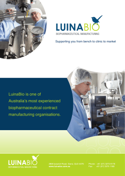 LuinaBio Brochure