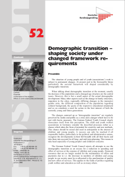 Demographic transition - Deutscher Bundesjugendring