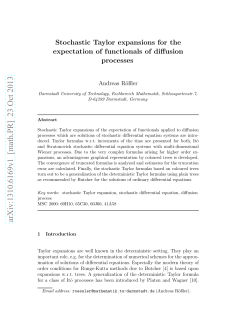 Stochastic Taylor expansions for the expectation of functionals of