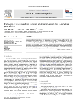 Evaluation of benzotriazole as corrosion inhibitor for carbon steel in