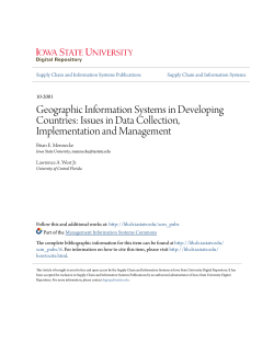 Geographic Information Systems in Developing Countries: Issues in