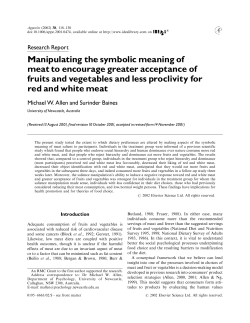 Manipulating the symbolic meaning of meat to encourage greater