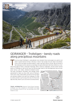 Brochure - Nasjonale turistveger