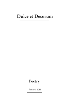 Dulce et Decorum