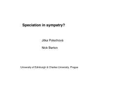 Speciation in sympatry?