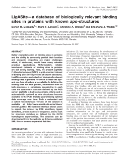 LigASite&mdash;a database of biologically relevant binding sites in