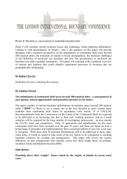 Panel 4 will consider current technical issues and challenges within