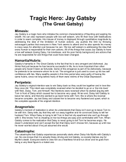 Tragic Hero: Jay Gatsby - Jane A. Felknor`s Portfolio