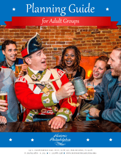 for Adult Groups - Historic Philadelphia