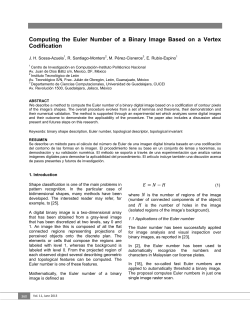 Computing the Euler Number of a Binary Image Based on a Vertex
