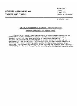 general agreement on - World Trade Organization