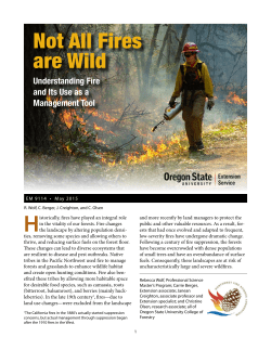 Not all fires are wild - OSU Extension Catalog