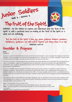 The Fruit of the Spirit