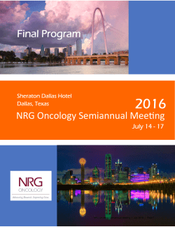 Final Program/Booklet