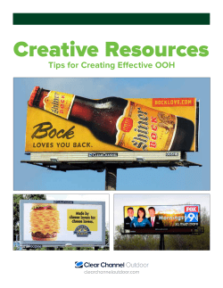 Clear Channel Outdoor best practices guide