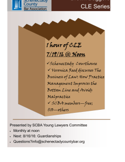 Brown Baggers CLE Series 1 hour of CLE 7/19/16 @ Noon