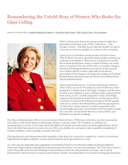 Remembering the Untold Story of Women Who Broke the Glass