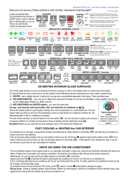 Commonly used symbols, demisting.