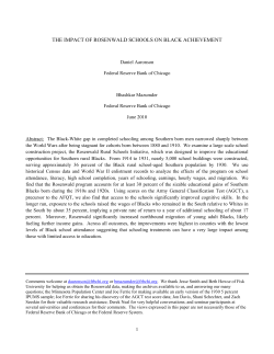 the impact of rosenwald schools on black achievement