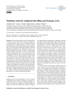 Modeling Antarctic subglacial lake filling and drainage cycles