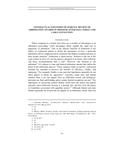 CONTRACTUAL EXPANSION OF JUDICIAL REVIEW OF