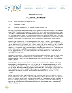 FLASH POLLING MEMO