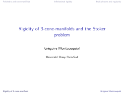 Rigidity of 3-cone-manifolds and the Stoker problem
