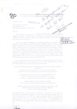 Advisory - DepEd CALABARZON