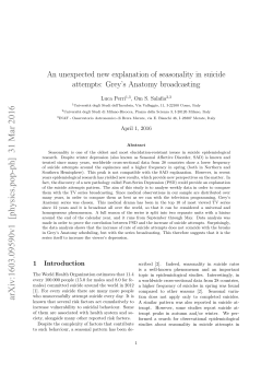 An unexpected new explanation of seasonality in suicide attempts