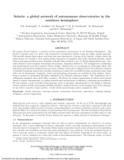 Solaris: a global network of autonomous