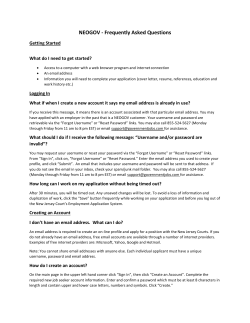 NEOGOV - Frequently Asked Questions