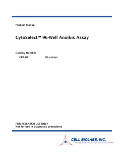 CytoSelect&trade; 96-Well Anoikis Assay