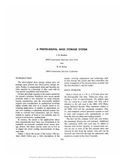 A PHOTO-DIGITAL MASS STORAGE SYSTEM