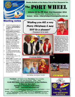 Port wheel - The Rotary Club Of Port Macquarie