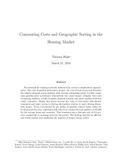Commuting Costs and Geographic Sorting in the