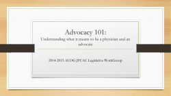 Advocacy 101
