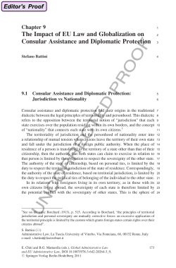 The Impact of EU Law and Globalization on Consular