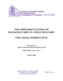 The Implementation of Managed Care in Child