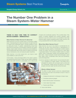 The Number One Problem in a Steam System&ndash;Water