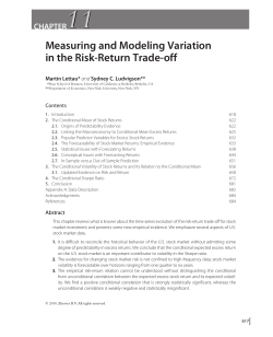 Measuring and Modeling Variation in the Risk-Return Trade-off
