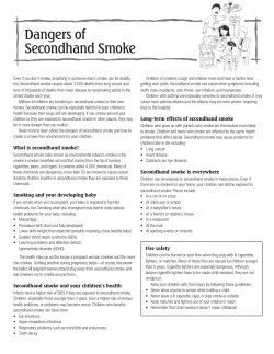 Dangers of Secondhand Smoke