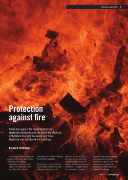 Protection against fire