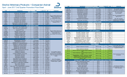 Small Animal Promotions Flyer 2nd Quarter 2017