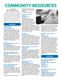 community resources - Visit Wabash County