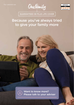 Because you`ve always tried to give your family more